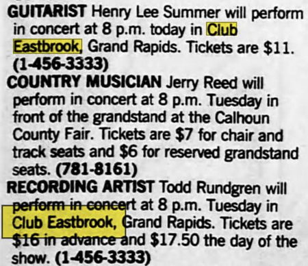 Eastbrook Theatre (The Orbit Room, Club Eastbrook) - Aug 1989 Ad (newer photo)